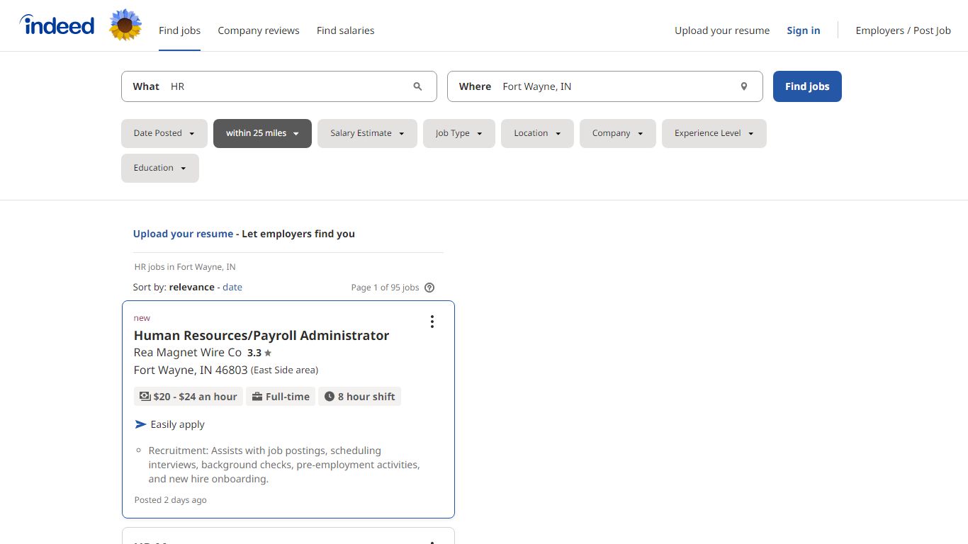 HR Jobs, Employment in Fort Wayne, IN | Indeed.com